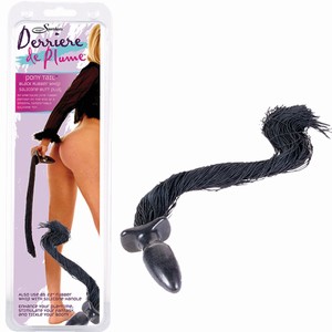 Silicone Butt Plug Met Rubber Zweep